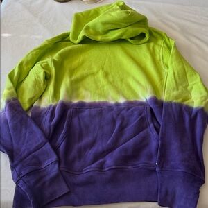 Todd Snyder x Champion Lime Green and Purple Hoodie